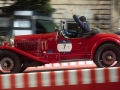 The arrival of historical "Mille Miglia" vintage car rally to Via Veneto in Rome, 23 October 2020. ANSA/CLAUDIO PERI
