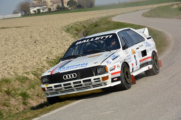 Luise-Stoppa su Audi Quattro vincono il 2° Rally Storico Città di Adria.