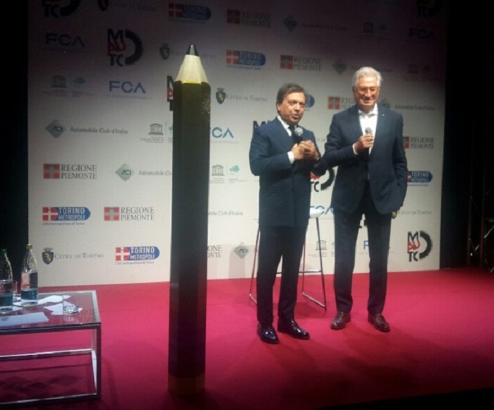 Giorgietto Giugiaro viene premiato con il “Matita d’Oro 2016”.
