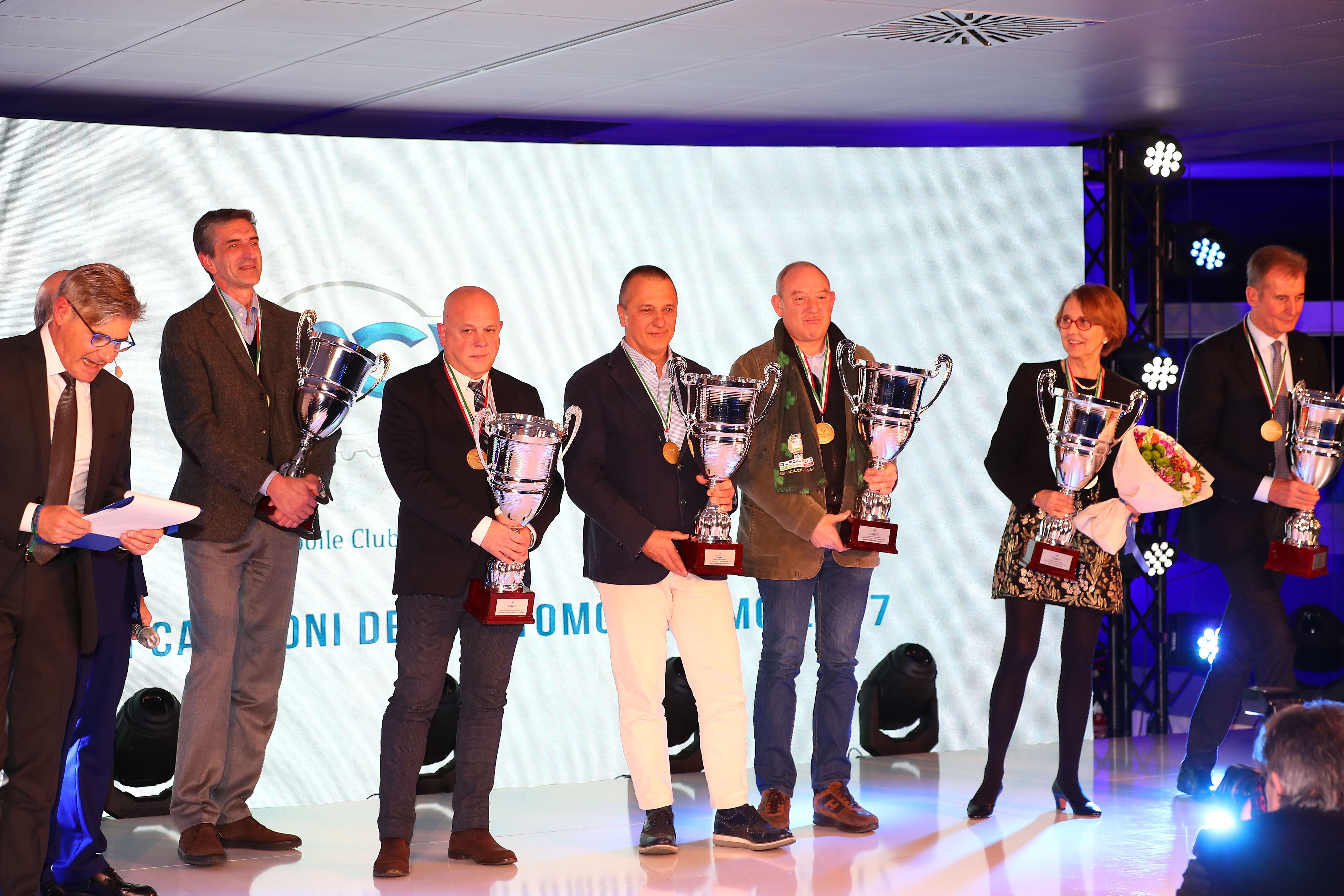 A Roma, la premiazione dei vincitori dei Trofei e delle Coppe dei campionati 2017 Auto Storiche.
