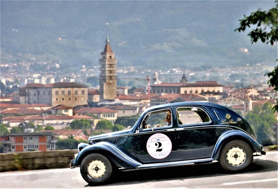 Zanasi e Bertini su Fiat 508 C vincono la Coppa della Collina Storica.