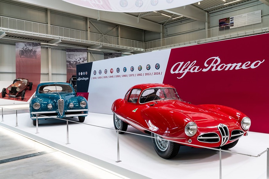 Inaugura la mostra “Mito Alfa Romeo” al Museo della Tecnica di Sinsheim.