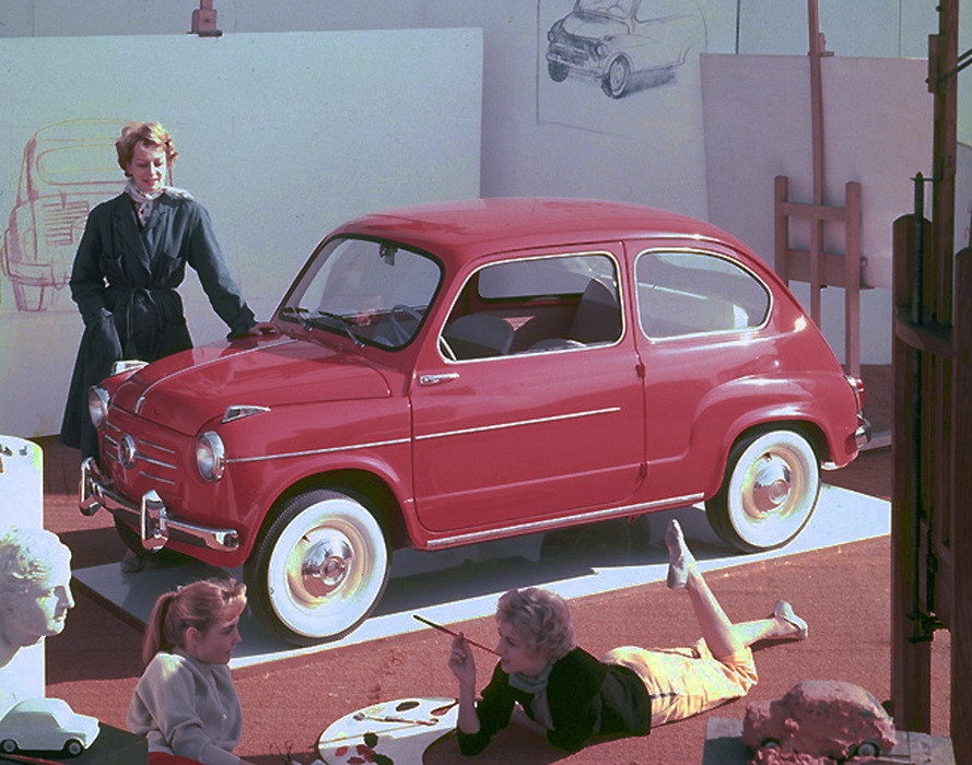 Fiat 600, icona del boom economico italiano, compie 65 anni.