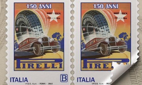 Pirelli, un francobollo per i 150 anni dalla fondazione.