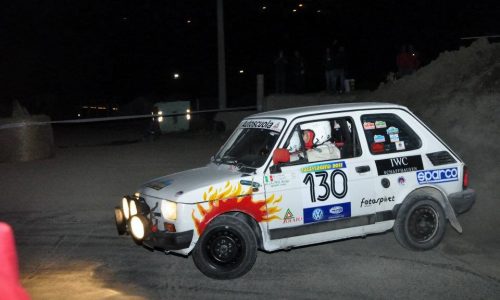 La piccola Fiat 126 di Polato al Rallylegend 2022.