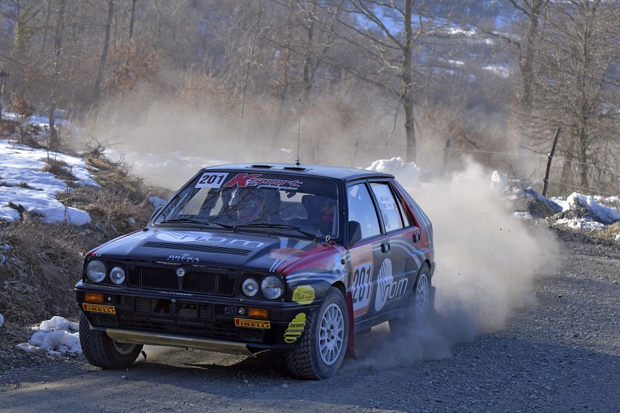 Lucky-Pons, Lancia Delta Integrale, vincono il 3° Rally Storico Valle del Tevere.