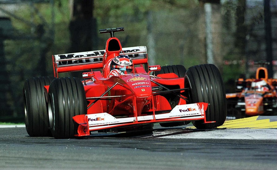 La Ferrari F1-2000 guidata da Schumacher andrà all’asta.