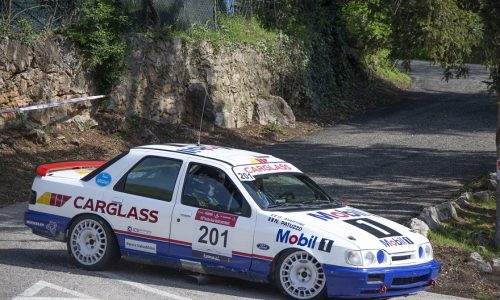 I veronesi Patuzzo e Martini su Ford Sierra RS Cosworth dominano il 18° Rally Due Valli Historic.