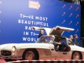 The arrival of historical "Mille Miglia" vintage car rally to Via Veneto in Rome, 23 October 2020. ANSA/CLAUDIO PERI