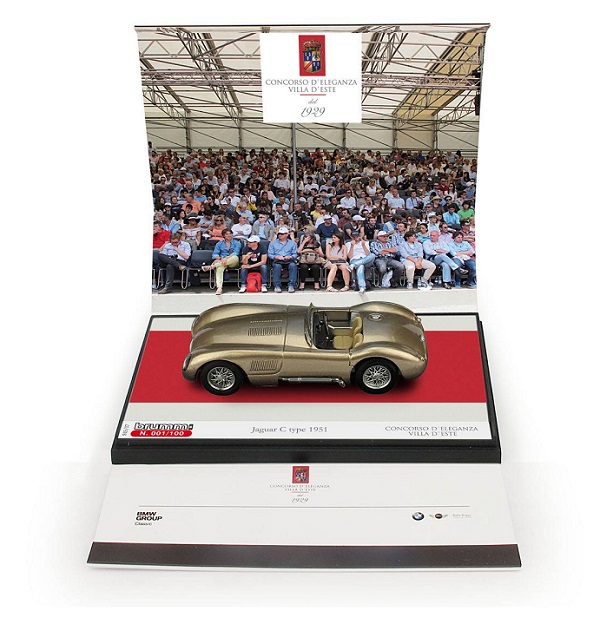 Modellino Jaguar speciale della Brumm per Villa d’Este 2015.