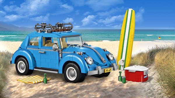 Modellino VW Maggiolino by Lego.