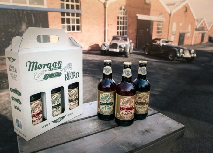 La casa automobilistica Morgan lancia birre ispirate alle auto sportive.