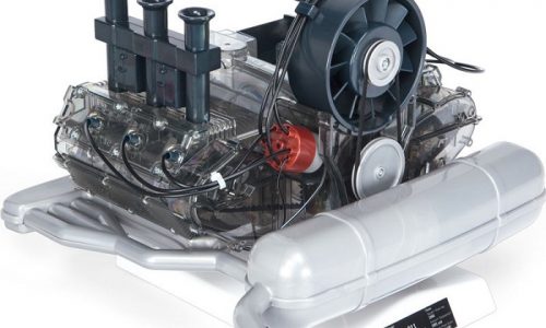 Modellino motore Porsche 911.