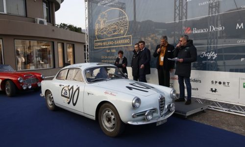 Una Lancia Aprilia del 1939 vince la Coppa Milano-Sanremo 2018.