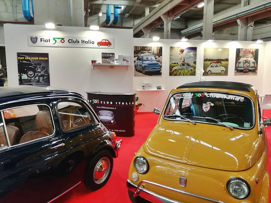 Il Fiat 500 Club Italia ad AutoMotoRetrò 2019.