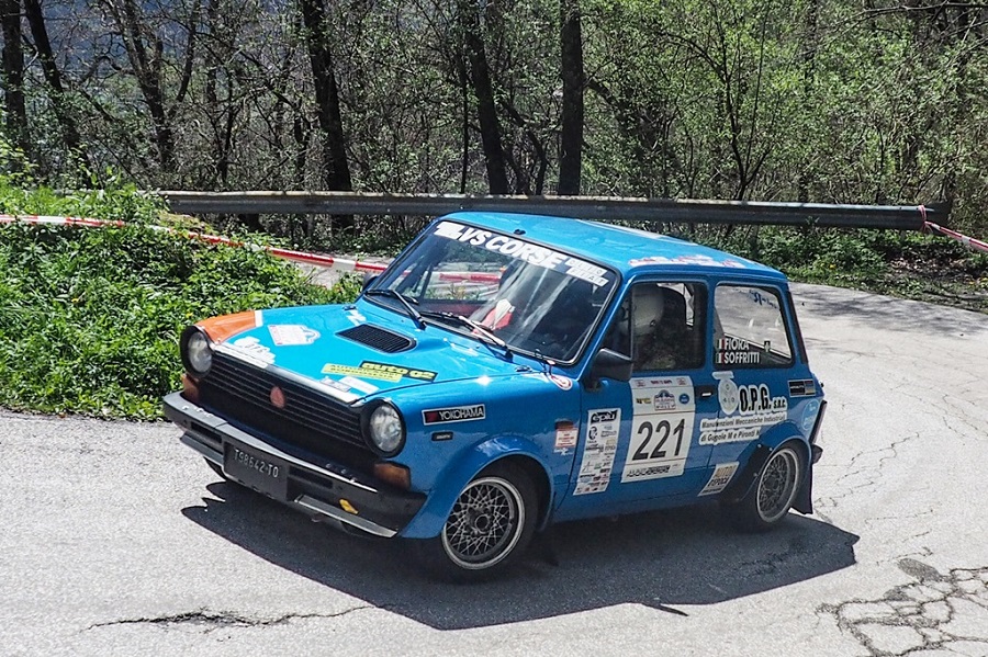 Fiora –Soffritti vincono al Valsugana Historic Rally il Trofeo A112 Abarth.