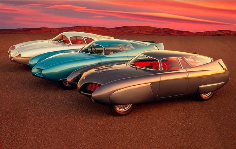 Bertone BAT, riunite a Londra le tre Alfa concept 5, 7 e 9.