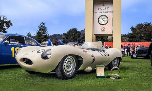 Jaguar D-Type ‘best of show’ al Quail Motorsports Gathering.