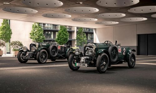 Una Bentley Blower in scala ridotta ma omologata alla strada.