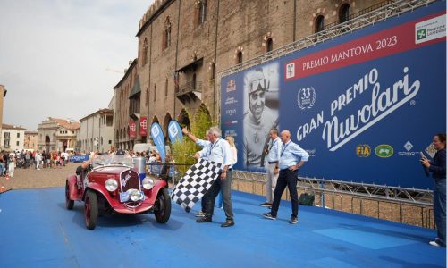 La 33ª Edizione del Gran Premio Nuvolari: vittoria per Vesco-Vesco su Fiat 508 S del 1935.