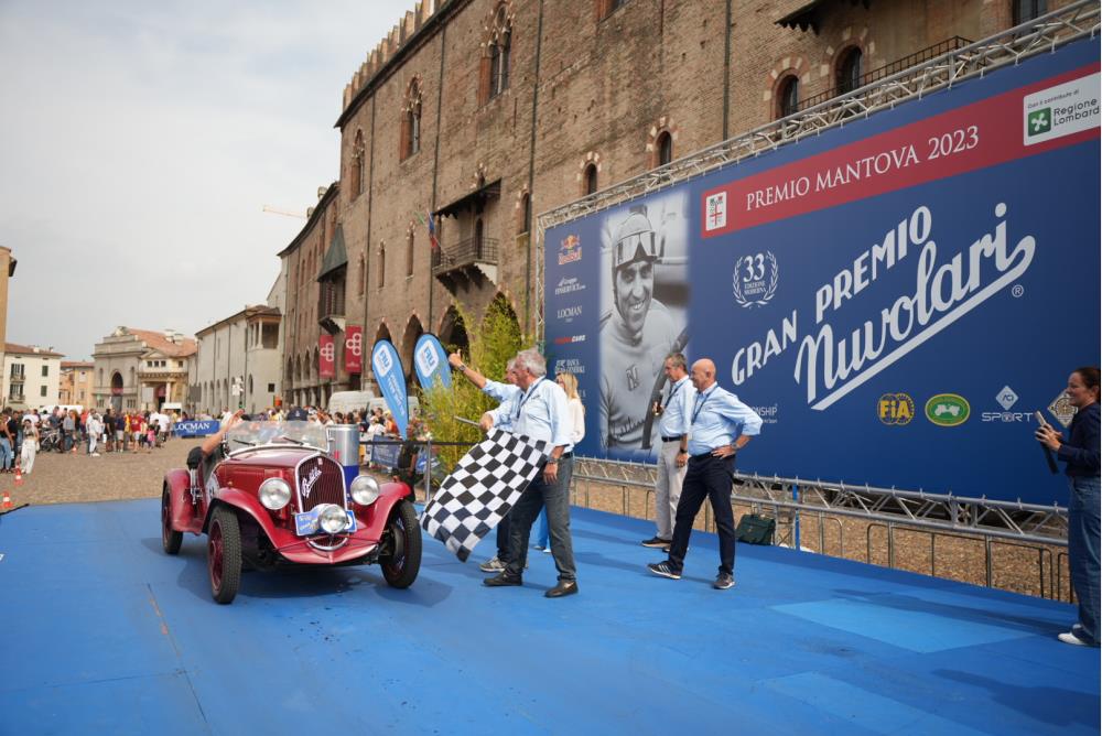 La 33ª Edizione del Gran Premio Nuvolari: vittoria per Vesco-Vesco su Fiat 508 S del 1935.