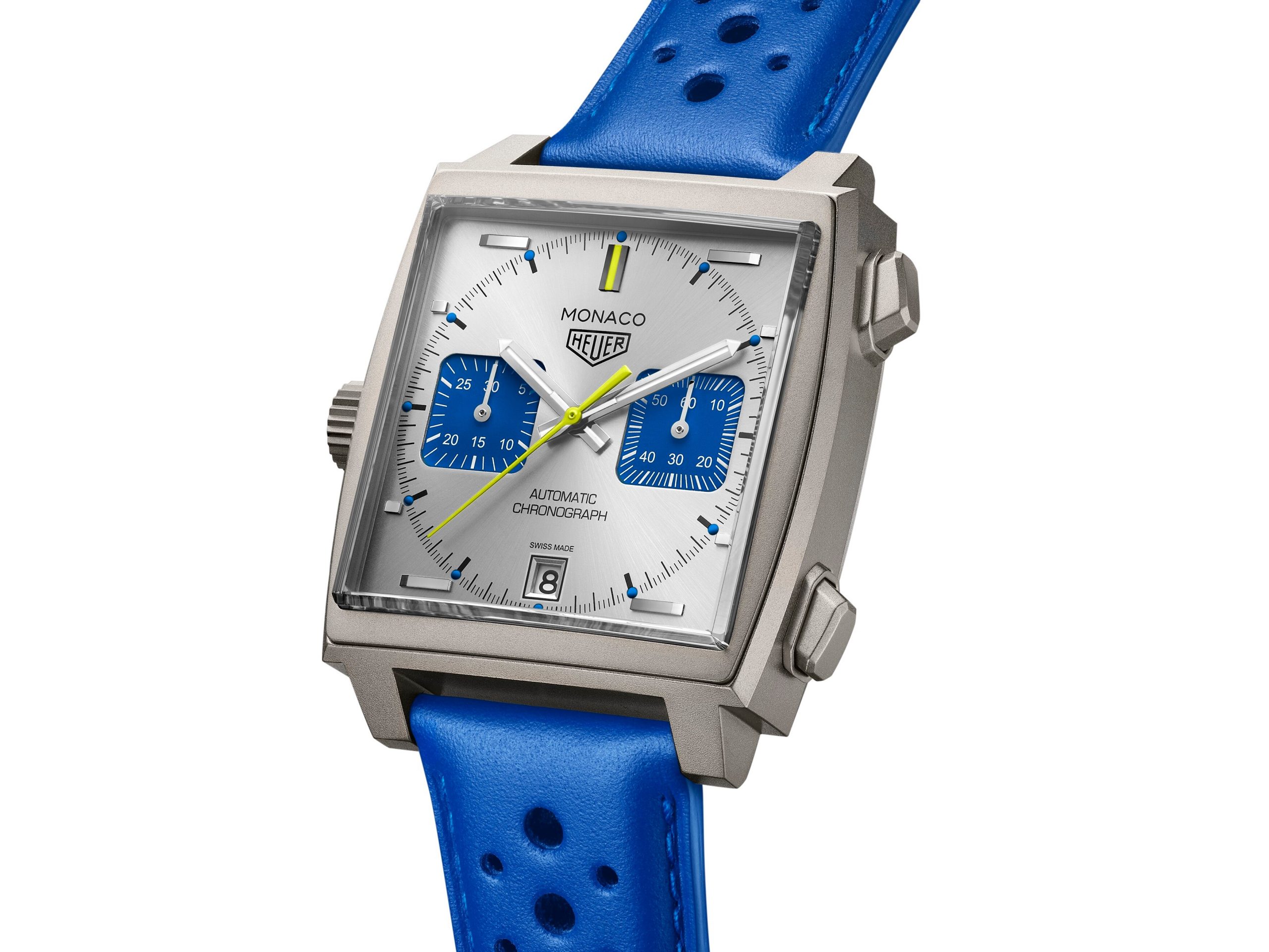 TAG Heuer presenta la Nuova Versione Racing Blue del Monaco Chronograph.