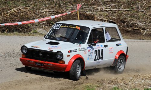 Rally Trentino: Trofeo A112 Abarth Yokohama Pronto a Borgo Valsugana.