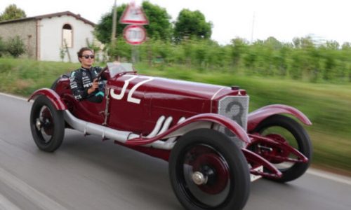Mercedes-Benz Celebra centenario Vittoria alla Targa Florio con demo run a Brisighella.