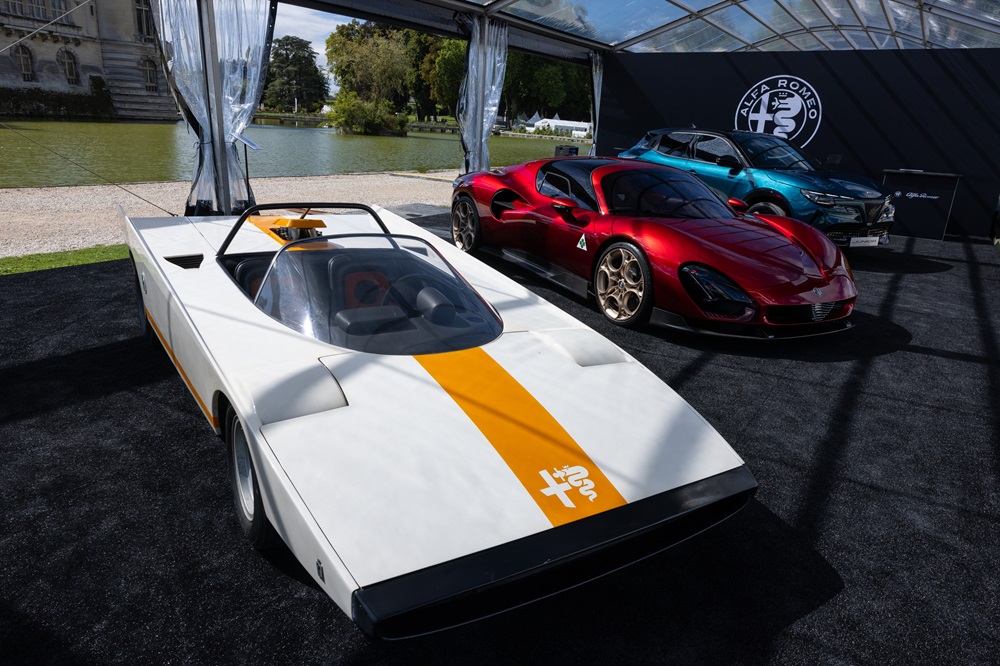 Al Chantilly Arts & Élégance 2024  le icone Alfa Romeo e Lancia.