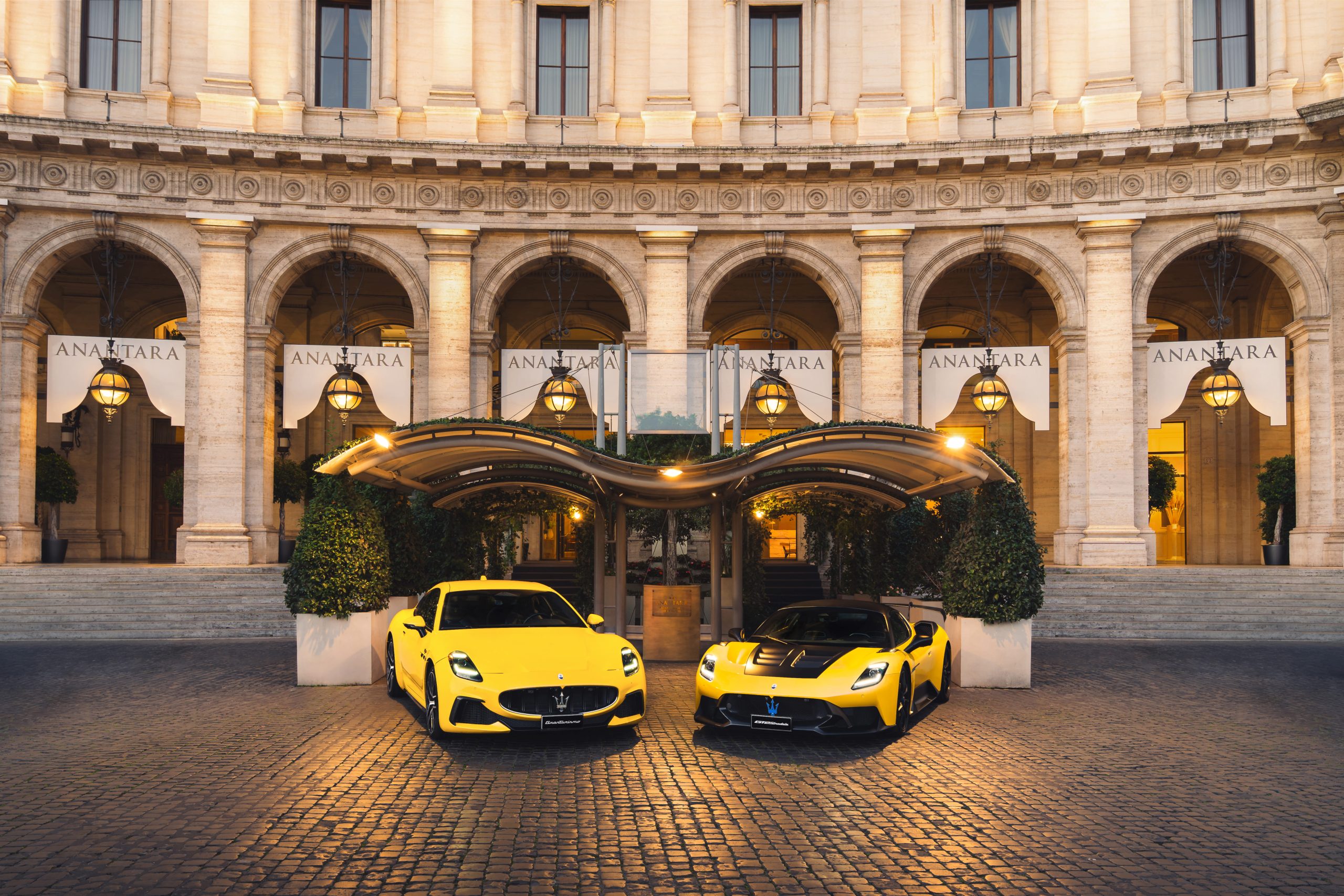 Maserati e Acqua di Parma: l’eleganza italiana in viaggio, tappa a Roma con Anantara Palazzo Naiadi.