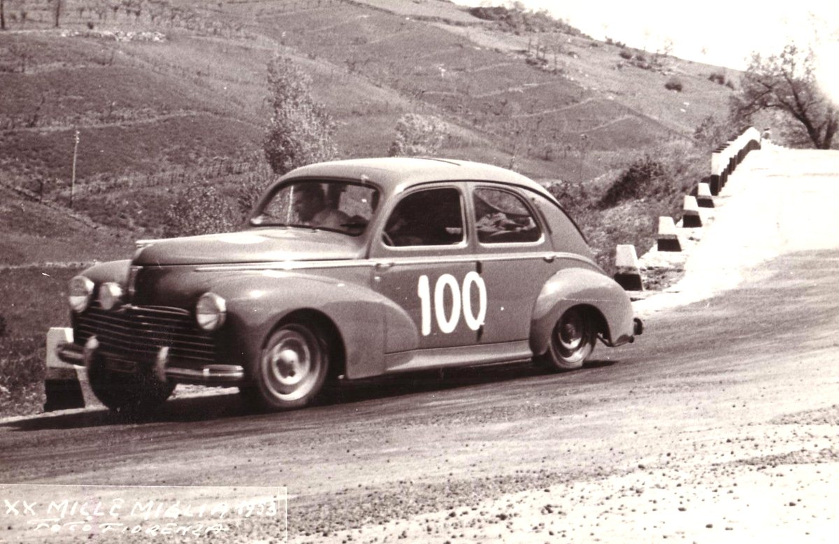 Gino Munaron e la Peugeot 203: quando la Mille Miglia scriveva storie di rinascita.