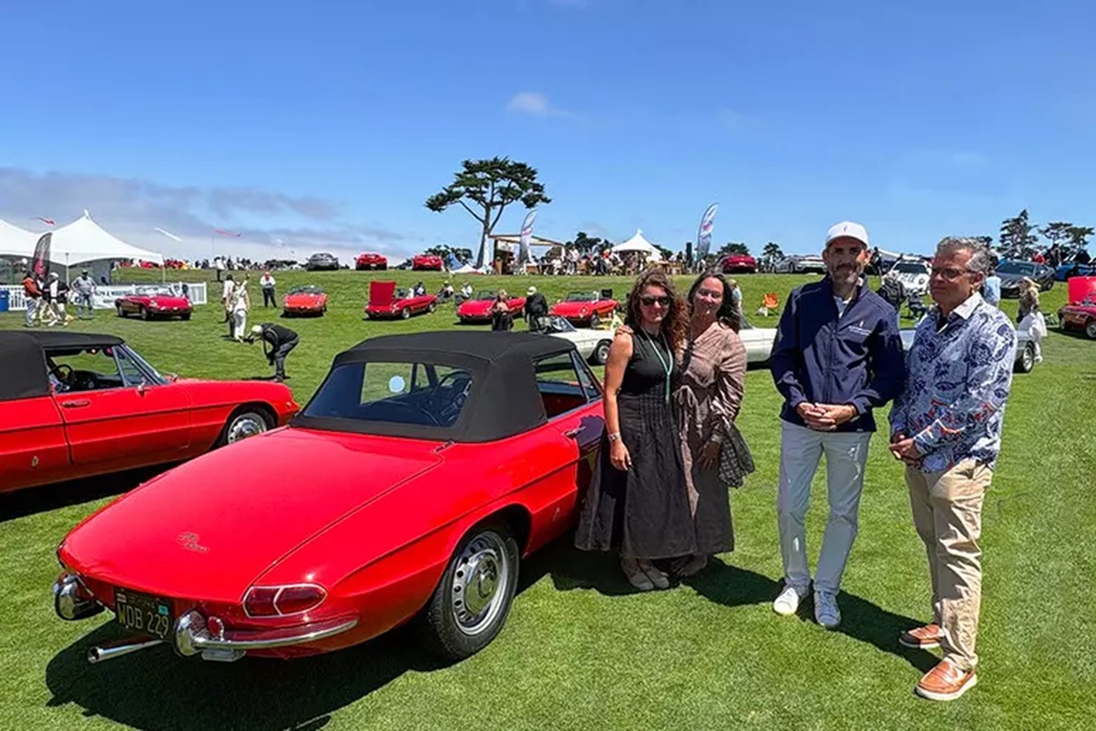 Monterey Car Week 2026, l’Alfa Romeo Spider “Osso di Seppia” di Michael Ingegno vince il Duetto Award.